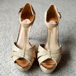 Gianni Bini Champagne Heels